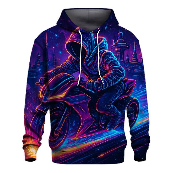 Neon Quasar Street Racer graphic hoodies