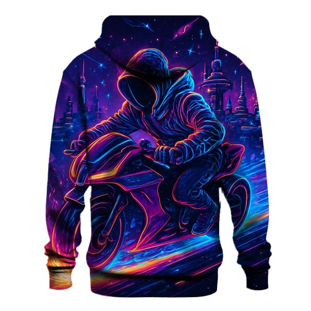 Neon Quasar Street Racer graphic hoodies