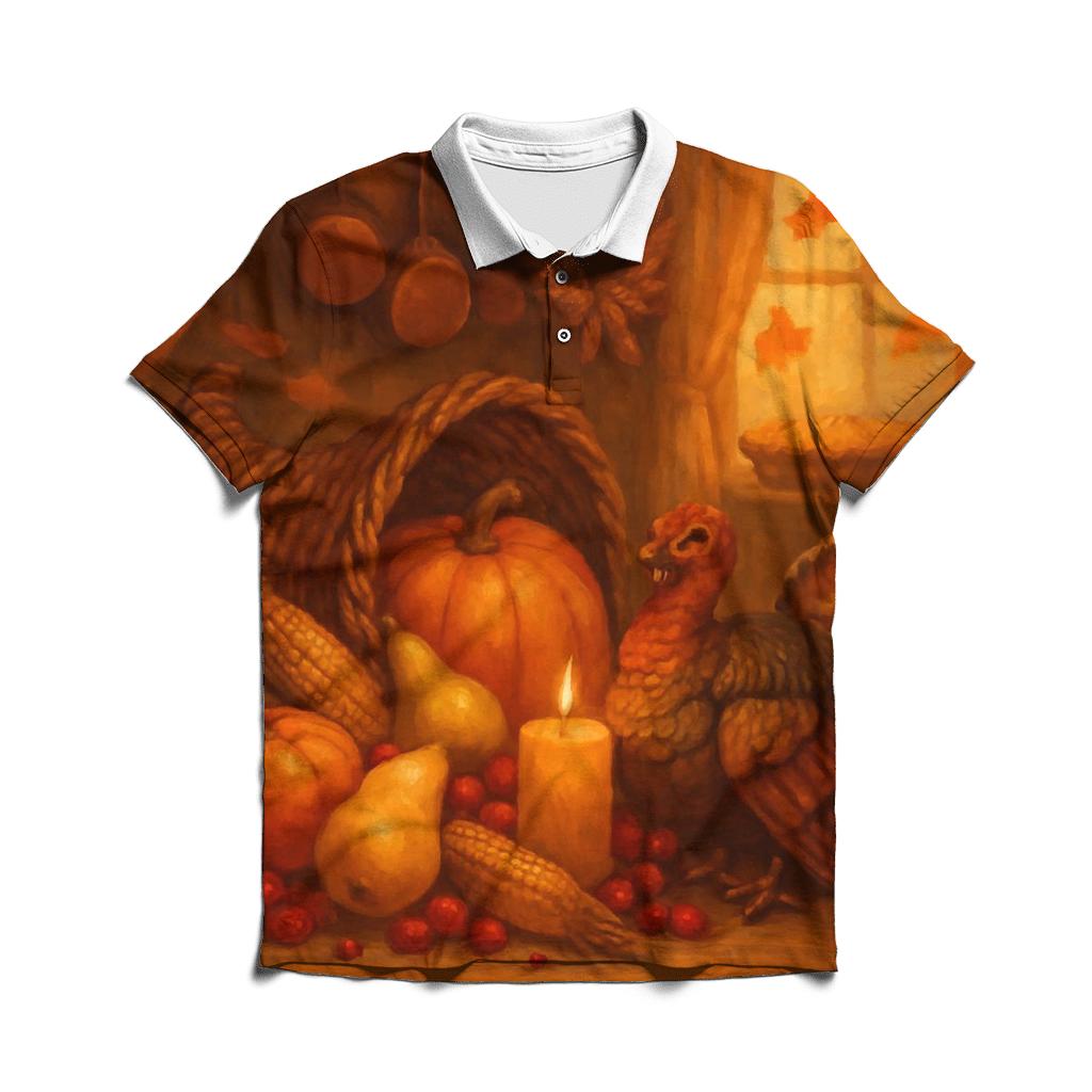 Candlelit Cornucopia Kitchen stylish collar polo tees