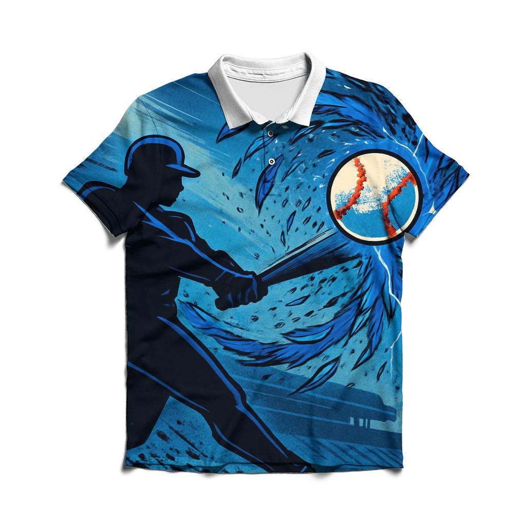 Featherstorm Swing With Blue Jays Energy premium cotton polo shirts