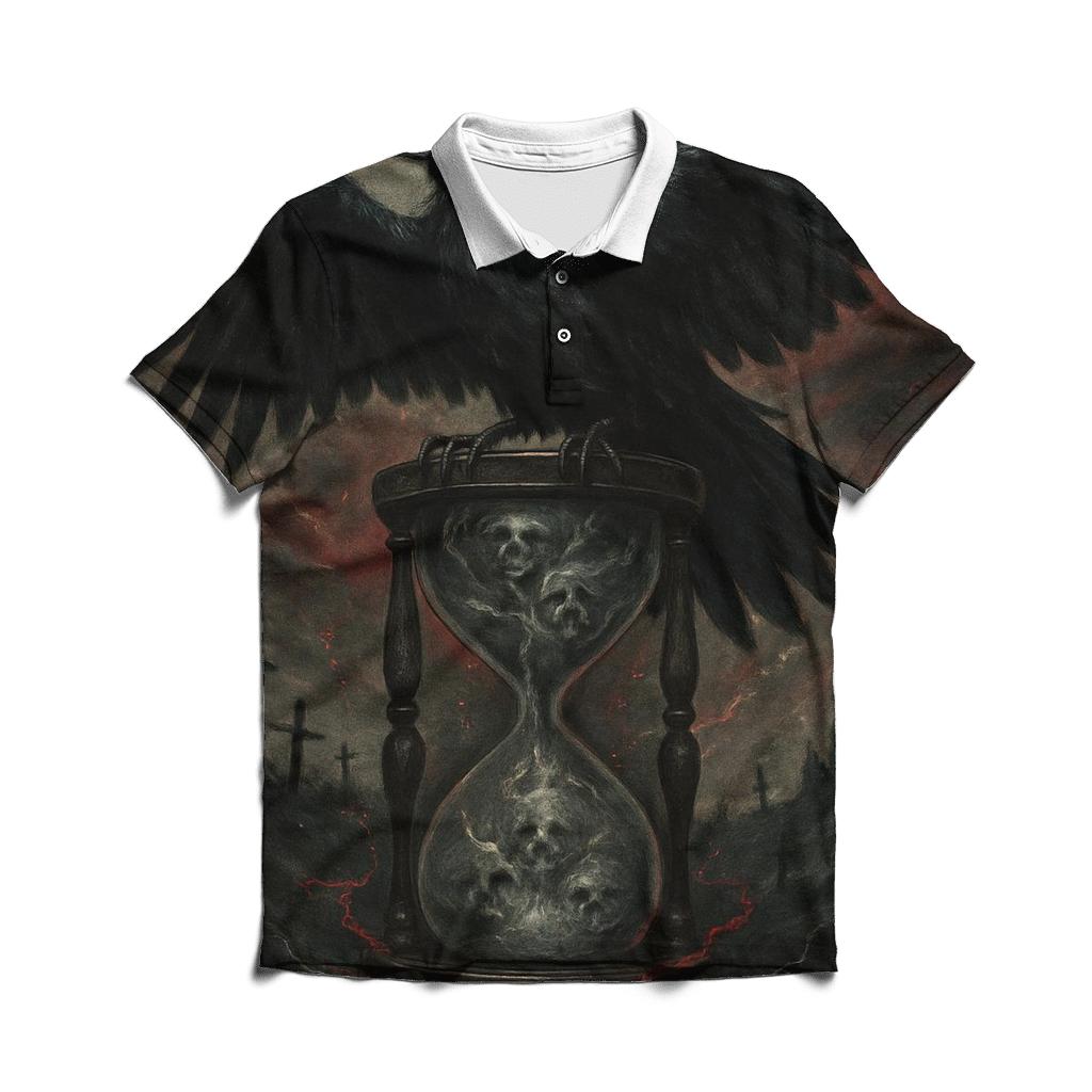 Hourglass Of The Raven King casual sports polo shirts
