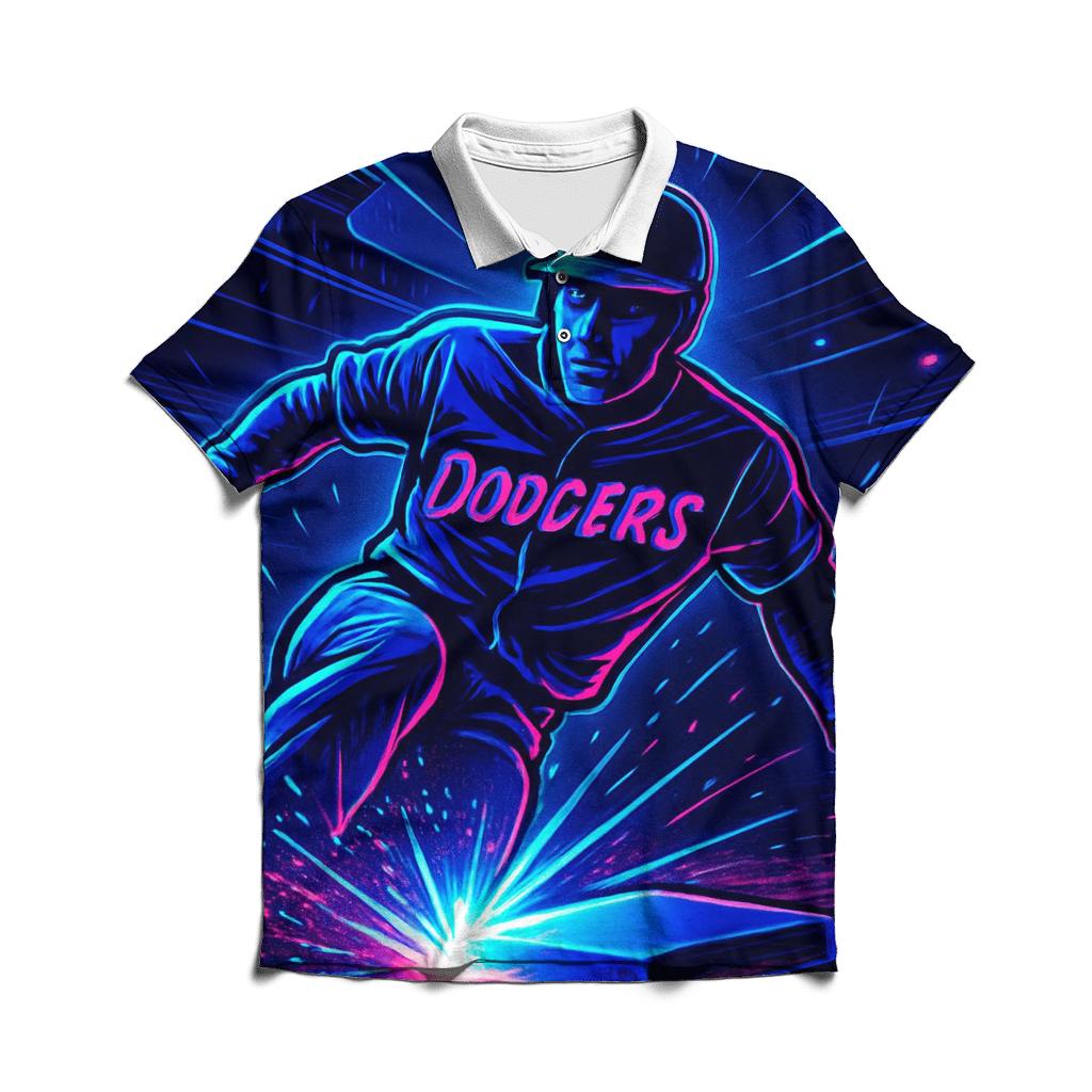 Neon Rally Night At Chavez Ravine personalized polo shirts