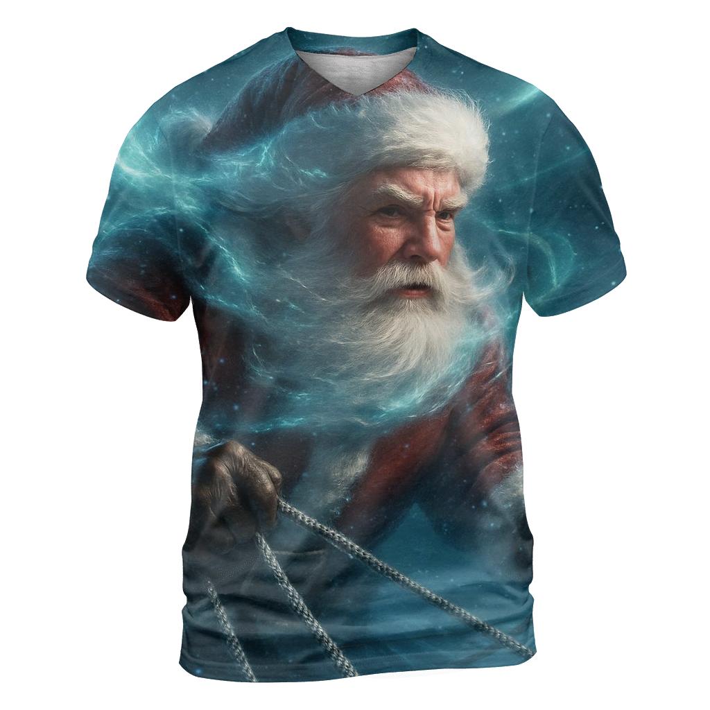 Aurora Sleigh Captain Santa unique graphic print tees