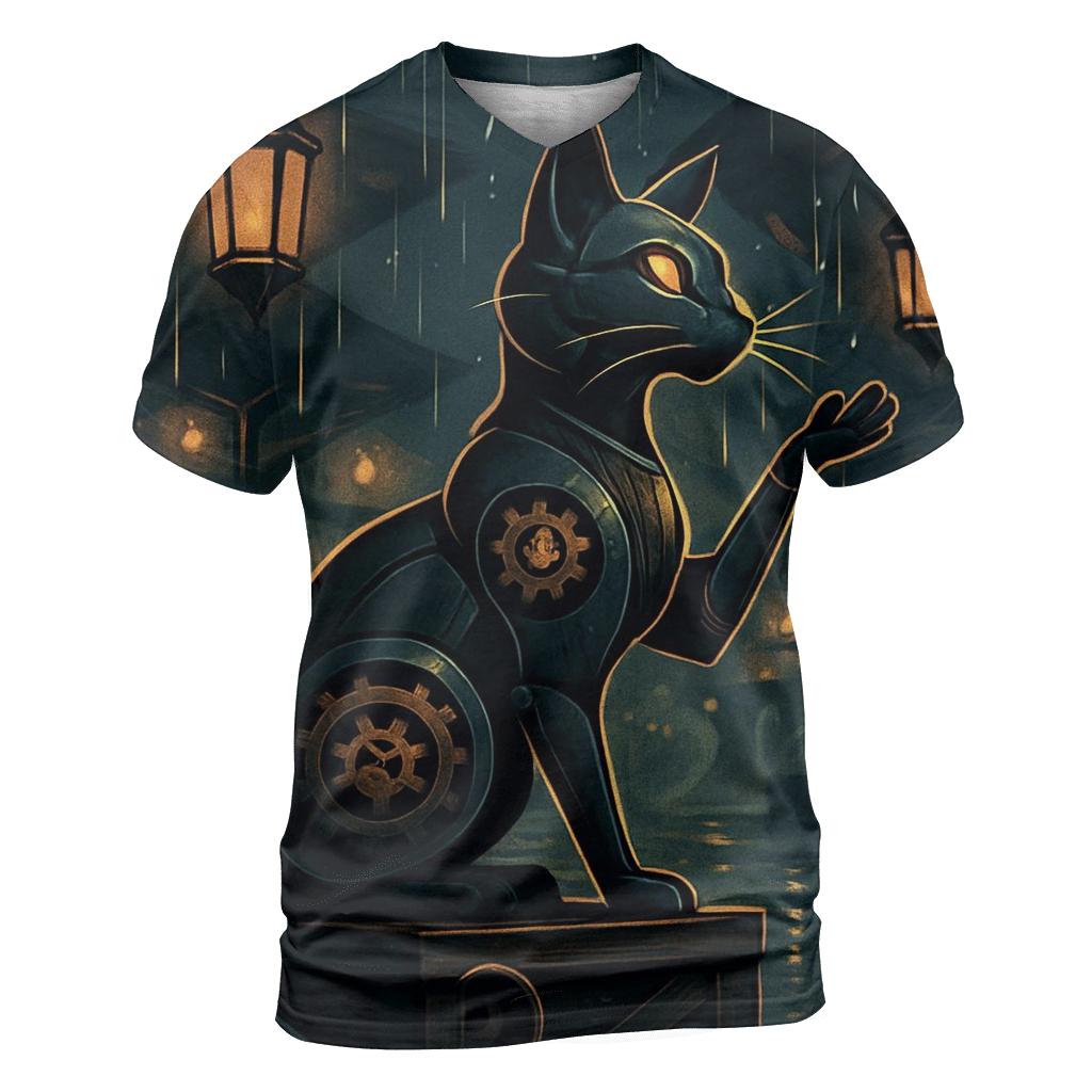 Clockwork Lantern Cat In The Rain Bazaar personalized full print shirts