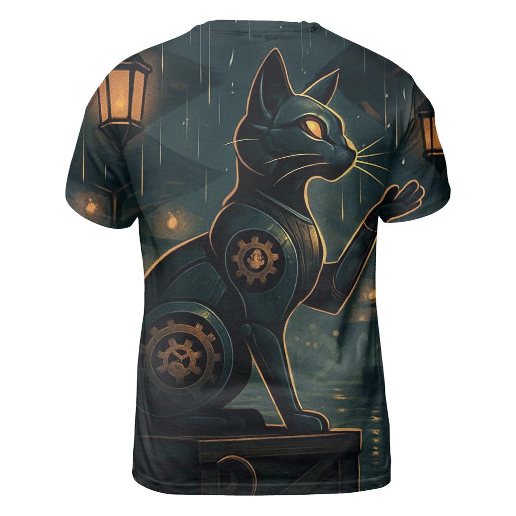Clockwork Lantern Cat In The Rain Bazaar personalized full print shirts