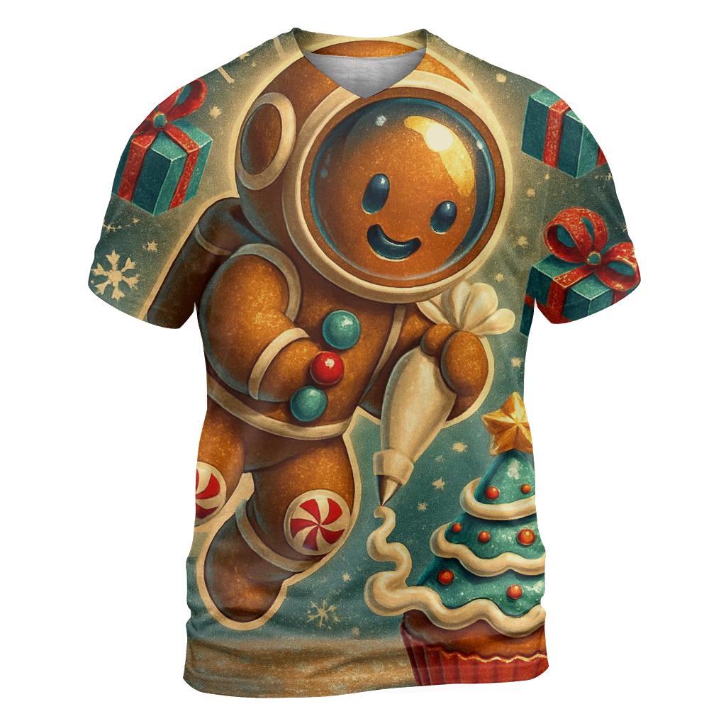 Gingerbread Astronaut Bake Off personalized full print shirts