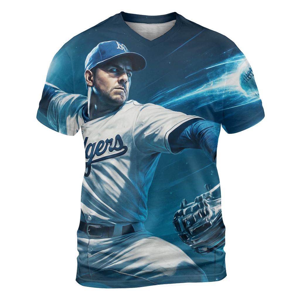 Chrome Curveball Over Elysian Skies unique graphic print tees