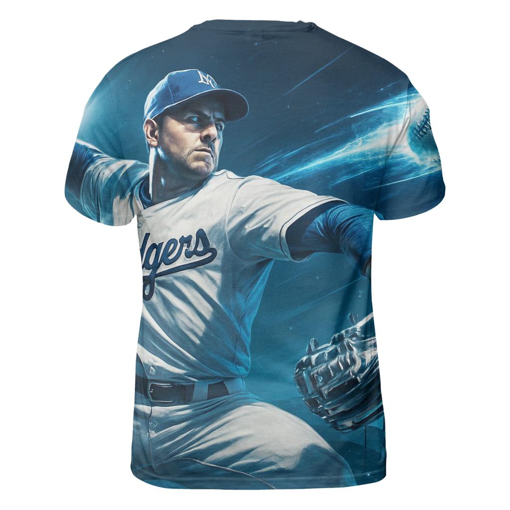 Chrome Curveball Over Elysian Skies unique graphic print tees