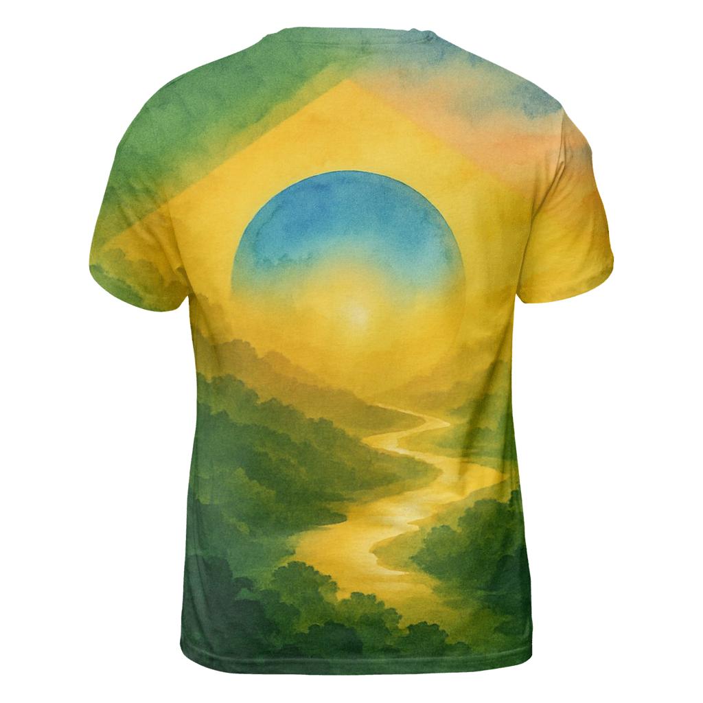 Brazil Neon Canopy Abstract River statement graphic shirts