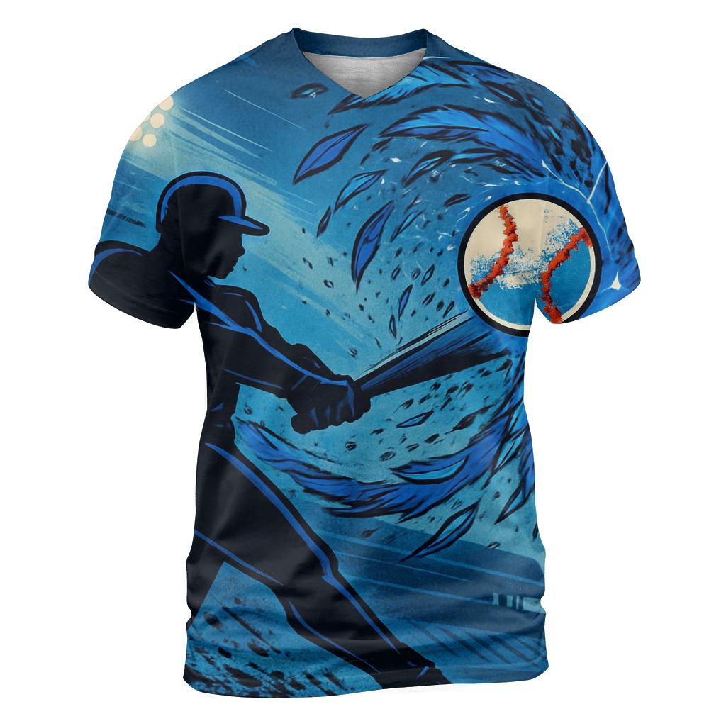 Featherstorm Swing With Blue Jays Energy trendy printed shirt styles