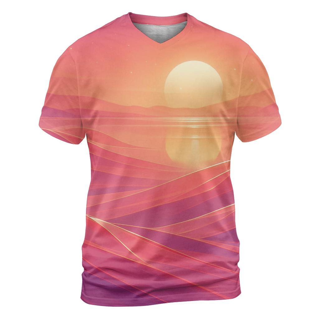 Glass Dune Sundown Mirage statement graphic shirts