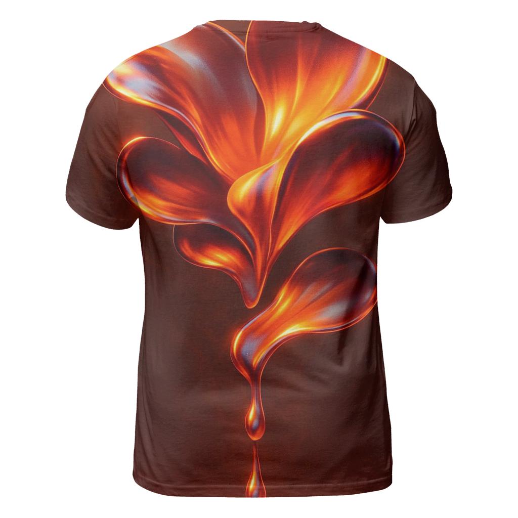 Solar Ember Melt Forms statement graphic shirts