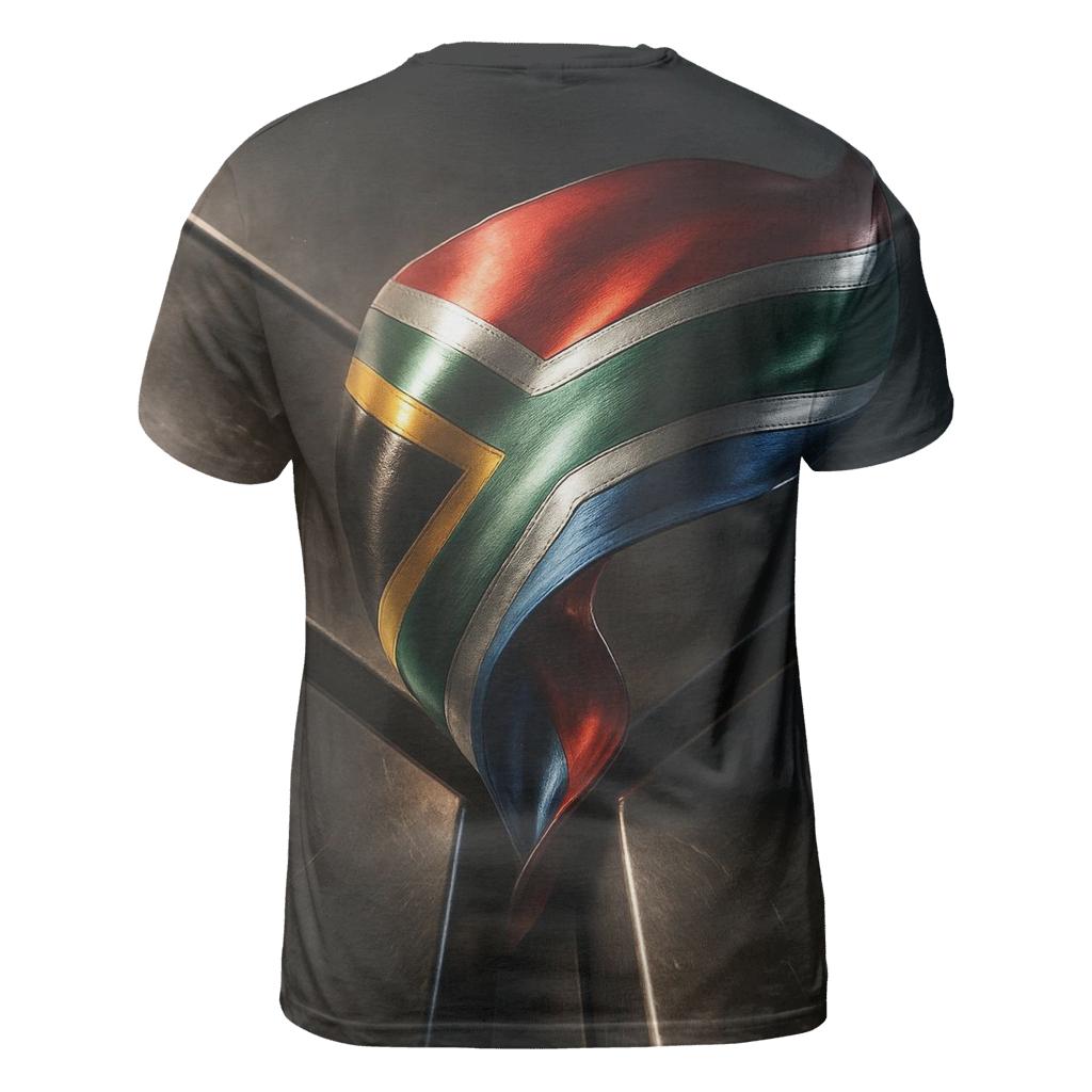 South Africa Metallic Prism Unity Wave personalized full print shirts