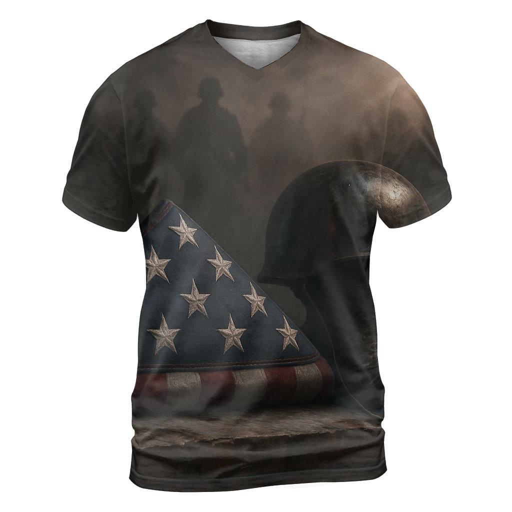 Silent Watch Over The Folded Colors creative print fashion shirts