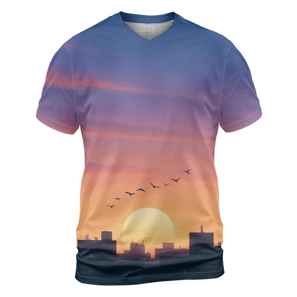 Skyline Afterglow Reverie unique graphic print tees