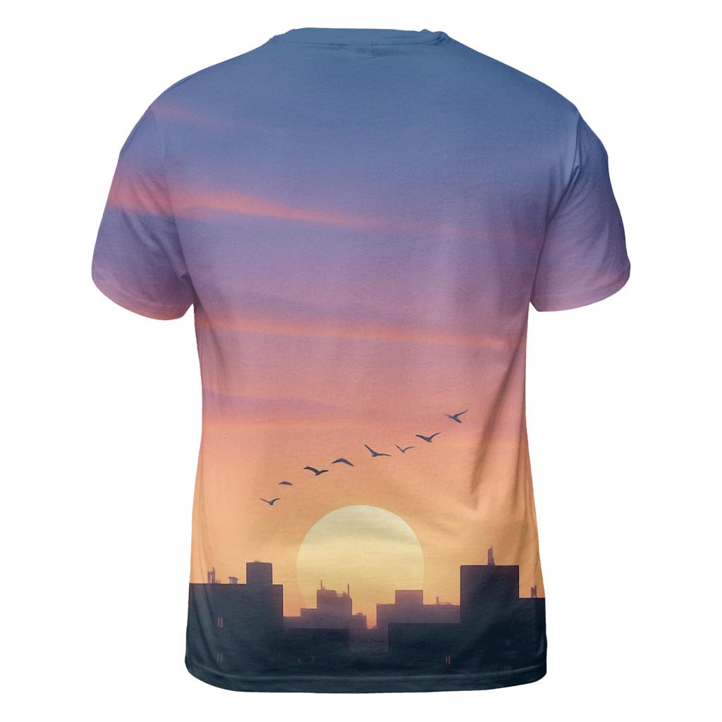 Skyline Afterglow Reverie unique graphic print tees