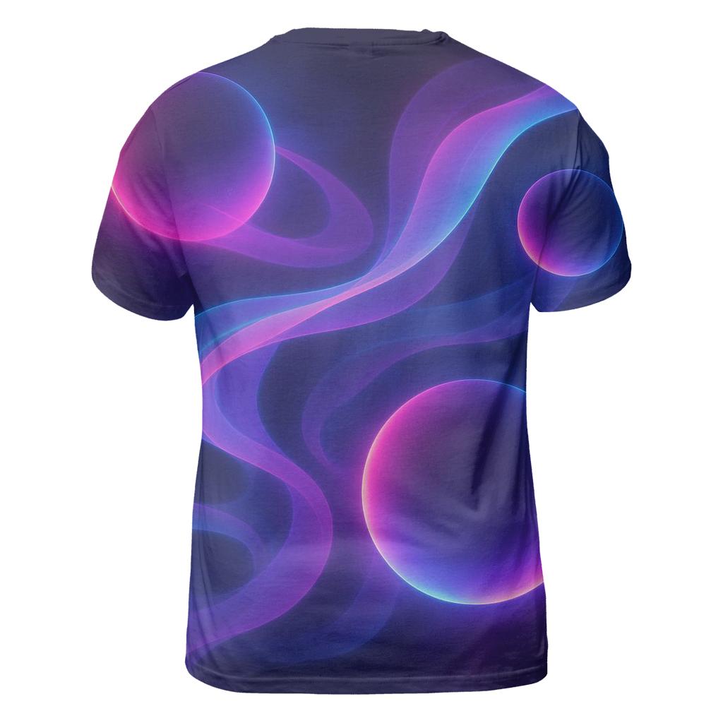 Neon Orbital Mist Labyrinth custom all-over print shirts