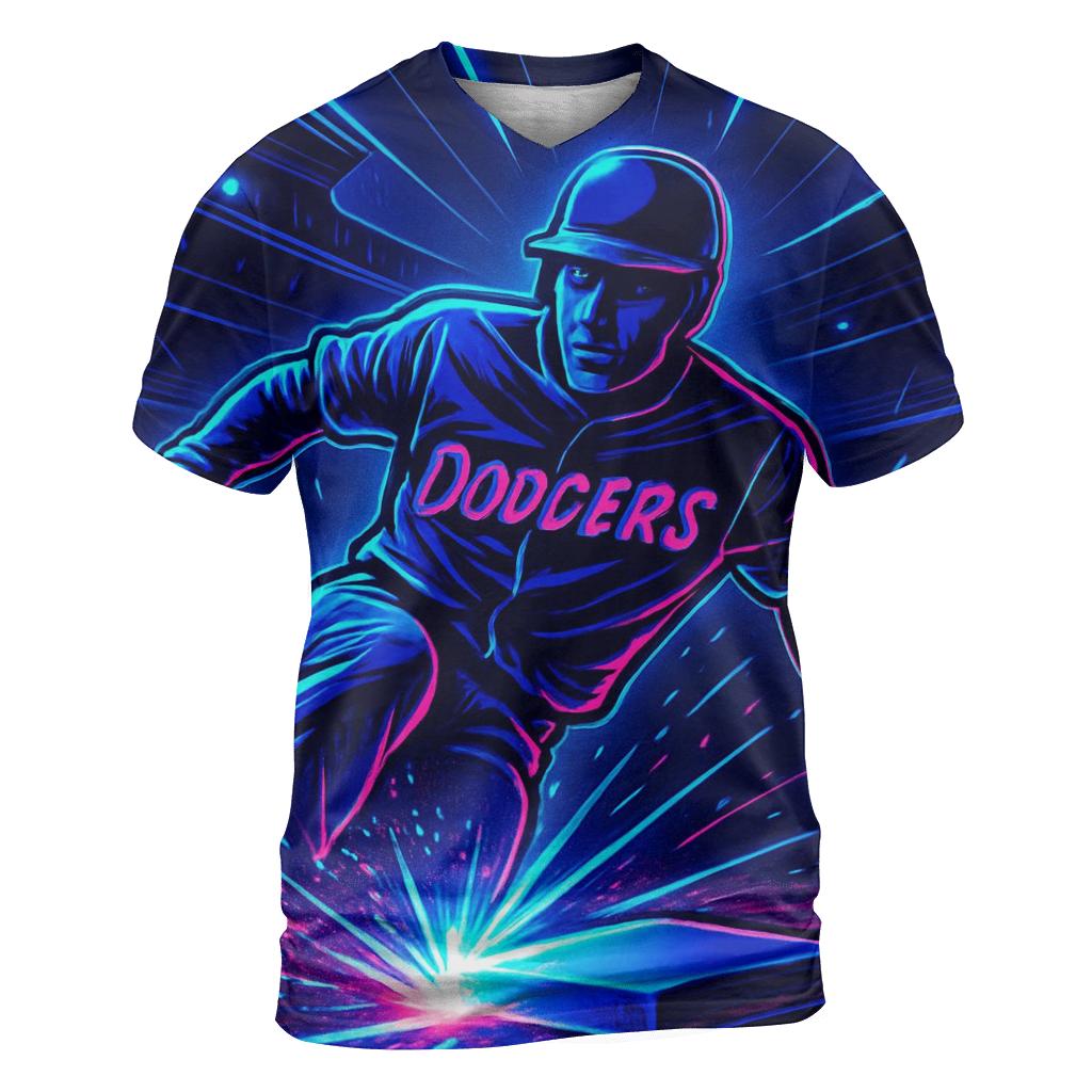 Neon Rally Night At Chavez Ravine trendy printed shirt styles