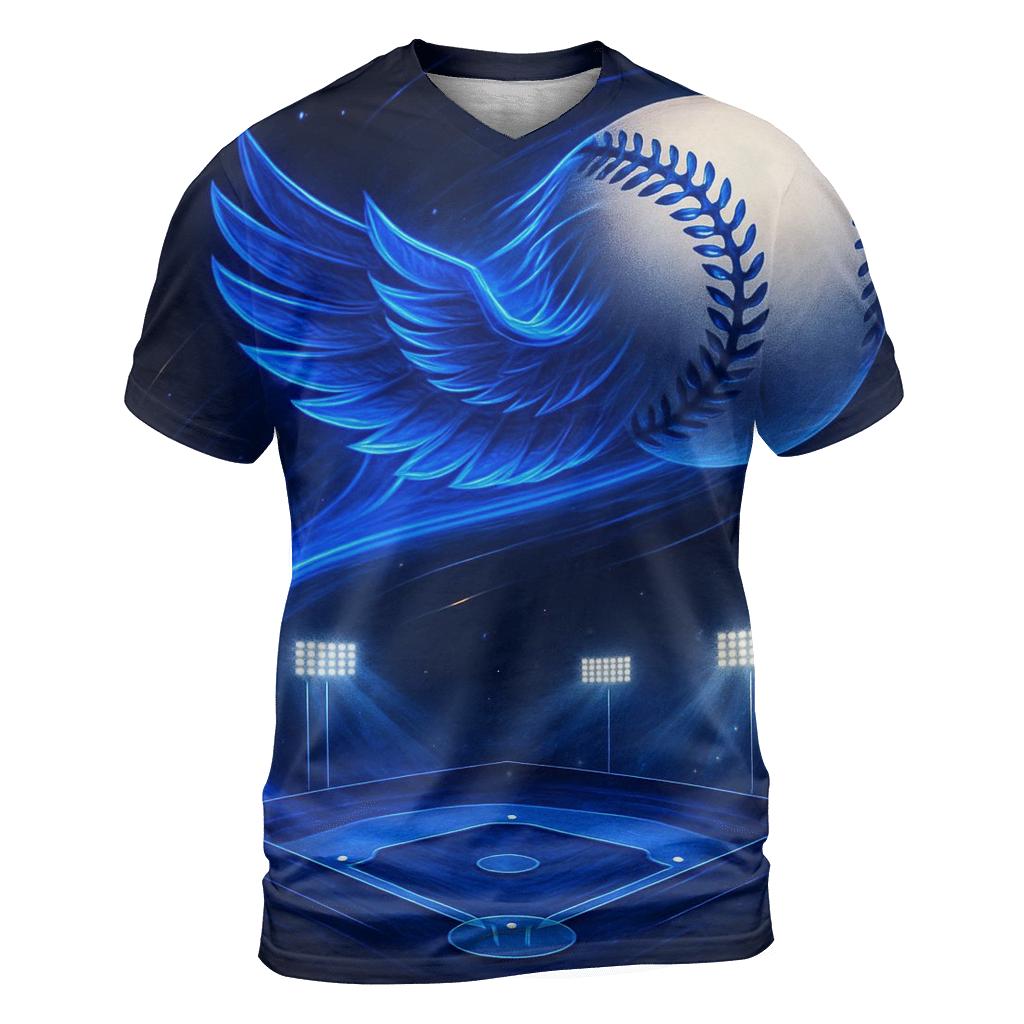 Meteor Curveball Blue Jays Finale vibrant all-over design tees
