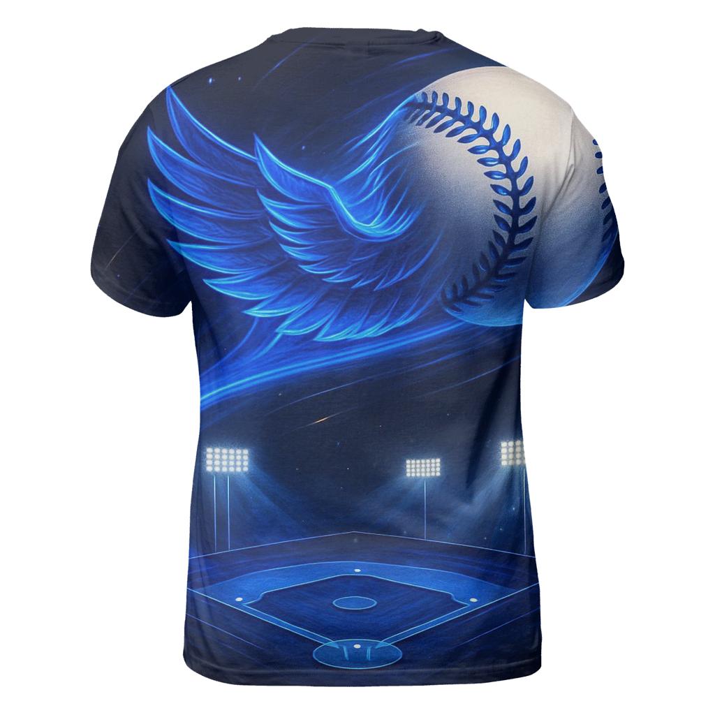 Meteor Curveball Blue Jays Finale vibrant all-over design tees