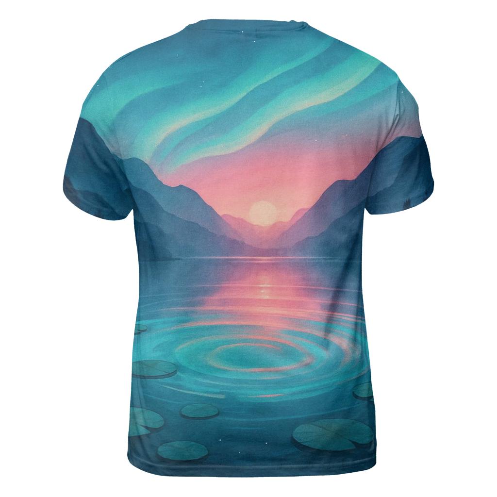 Aurora Lagoon Sunset Bloom trendy printed shirt styles