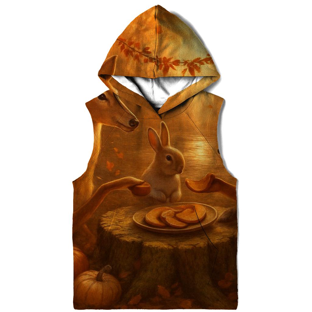 Woodland Feast Under The Amber Canopy premium hoodies