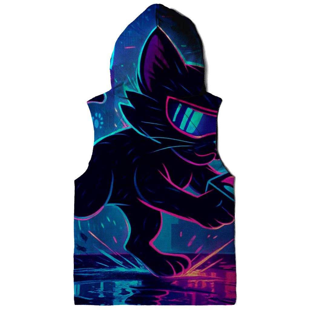 Neon Alley Sushi Runner Cat hoodies fashion