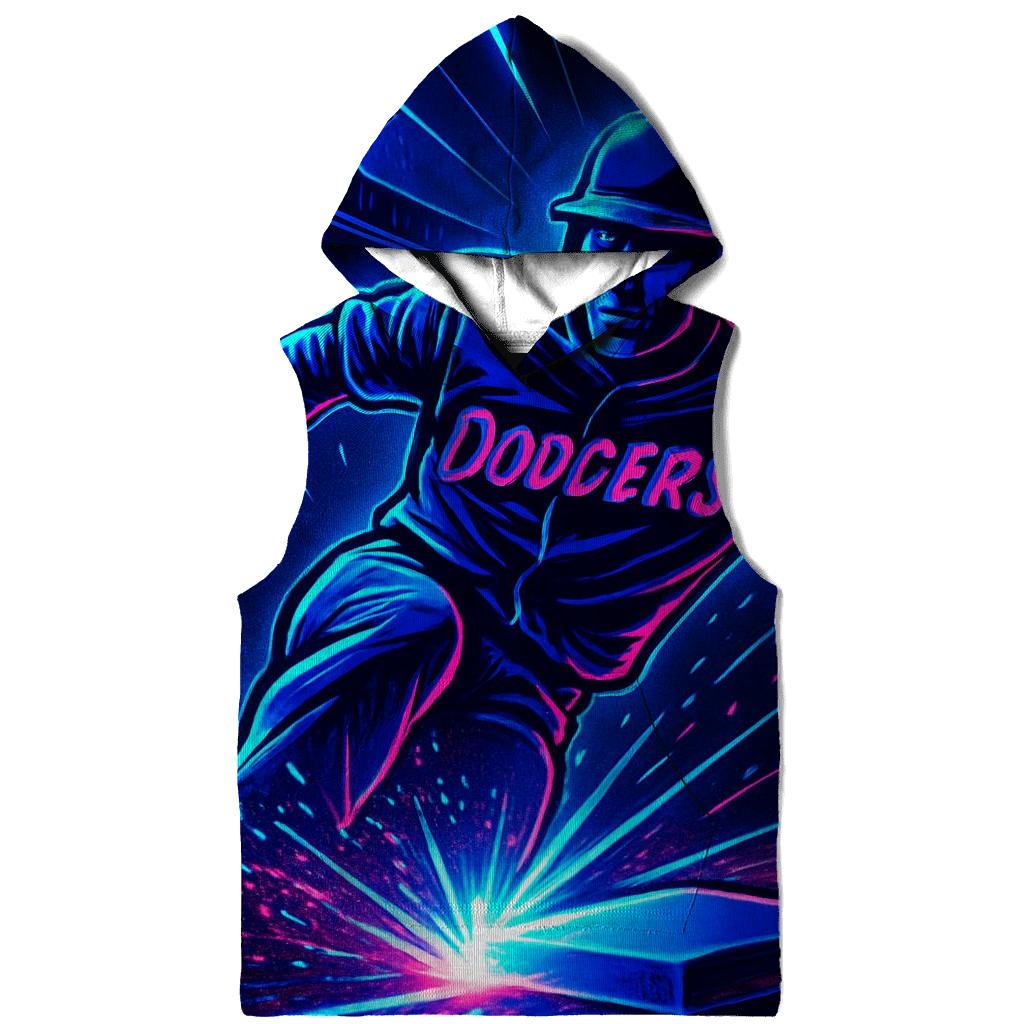 Neon Rally Night At Chavez Ravine embroidered hoodies