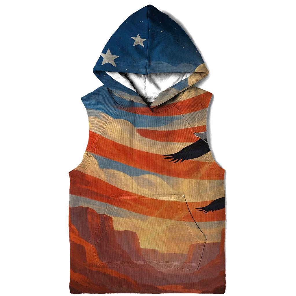Skyborne Stripes Through Canyon Clouds graphic hoodies