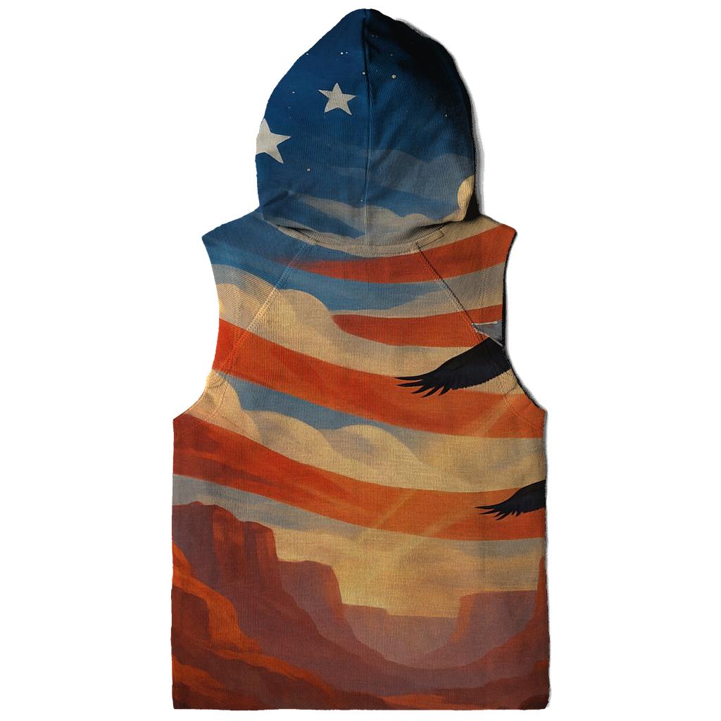 Skyborne Stripes Through Canyon Clouds graphic hoodies