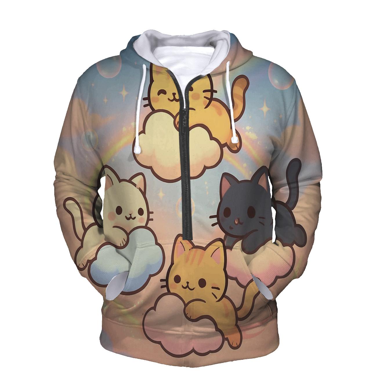 Cloud Carousel Kittens custom hoodies
