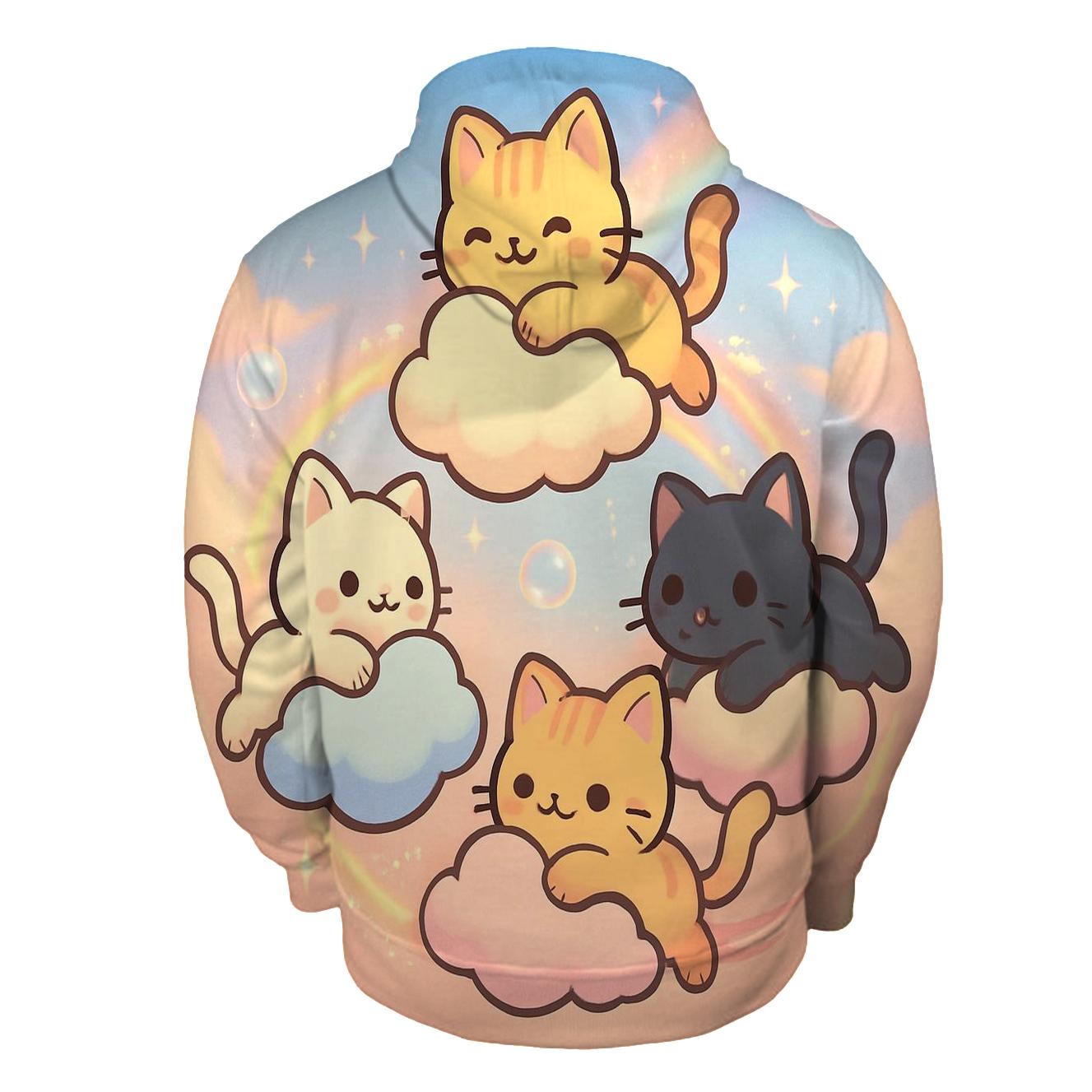 Cloud Carousel Kittens custom hoodies