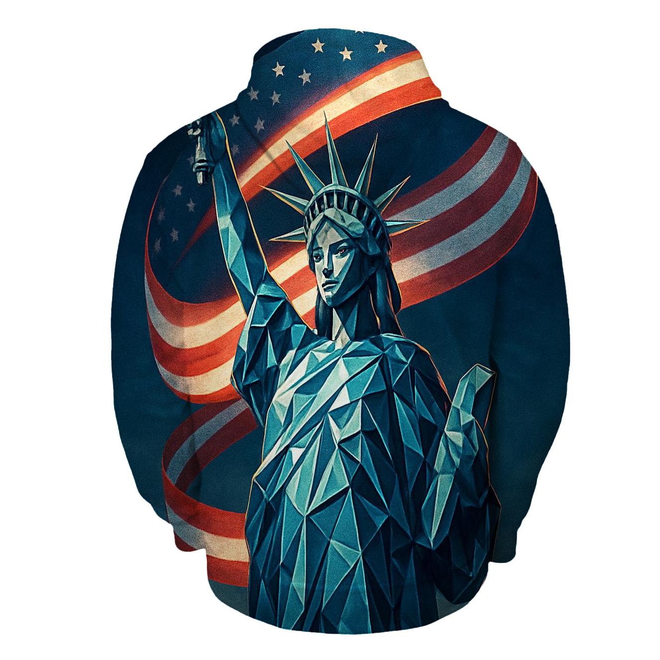 Liberty Prism Over Harbor Steel premium hoodies