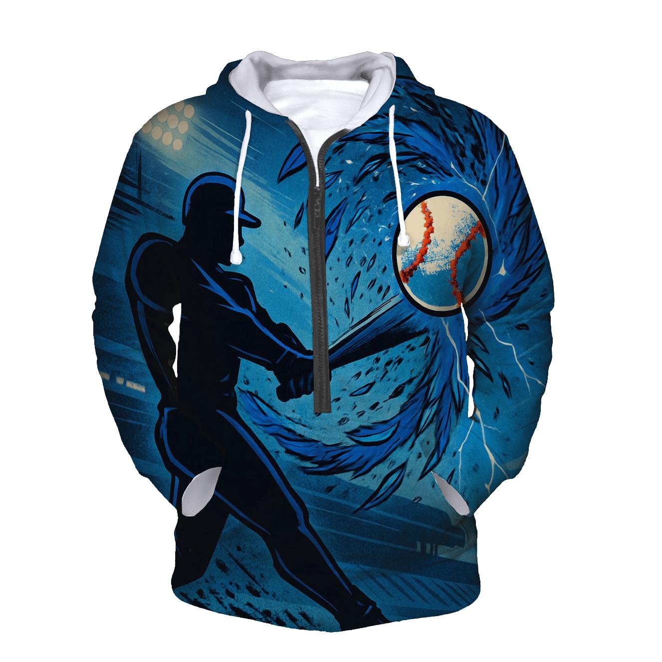 Featherstorm Swing With Blue Jays Energy zip-up hoodies