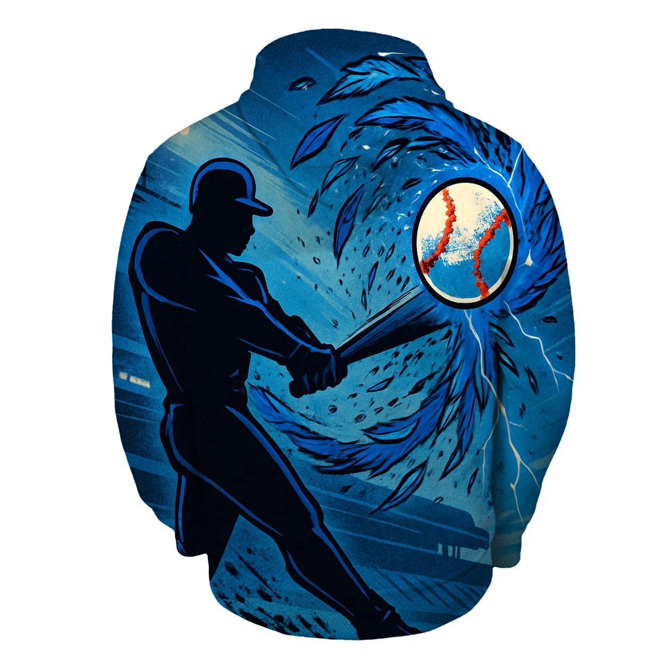 Featherstorm Swing With Blue Jays Energy zip-up hoodies