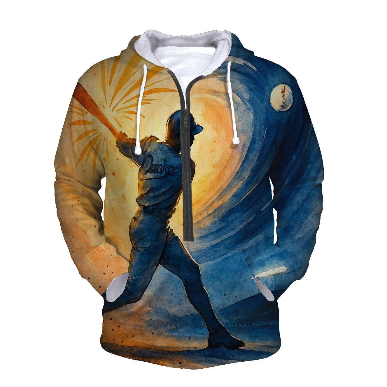 Sunset Splitter Through The Palm Wind zip-up hoodies