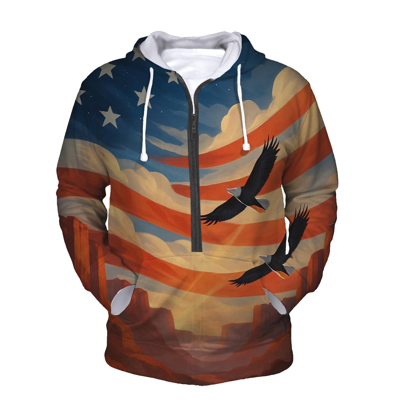 Skyborne Stripes Through Canyon Clouds pullover hoodies