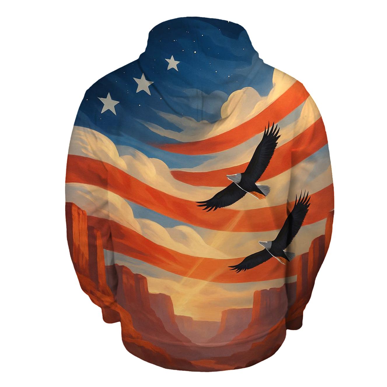 Skyborne Stripes Through Canyon Clouds pullover hoodies