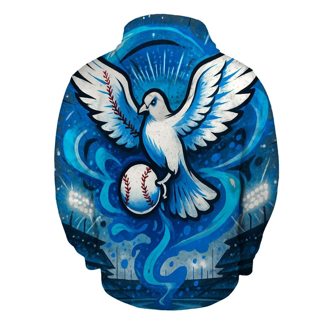 Graffiti Glide Of The Victory Dove printed hoodies