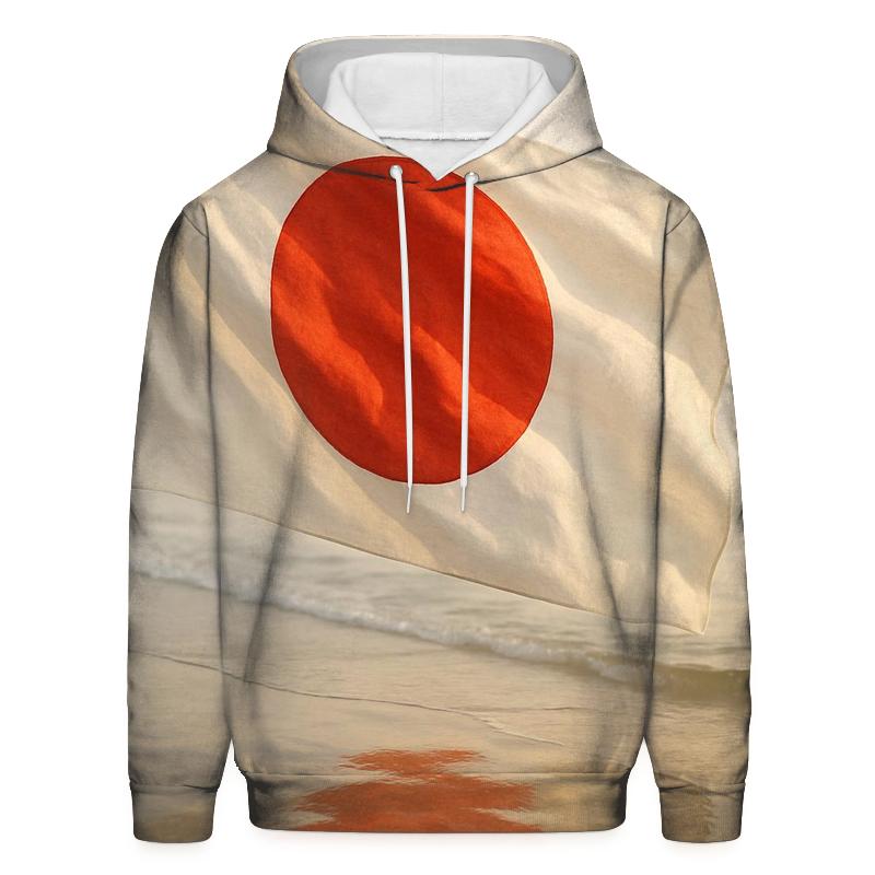 Japan Dawn Koi Fabric Horizon pullover hoodies