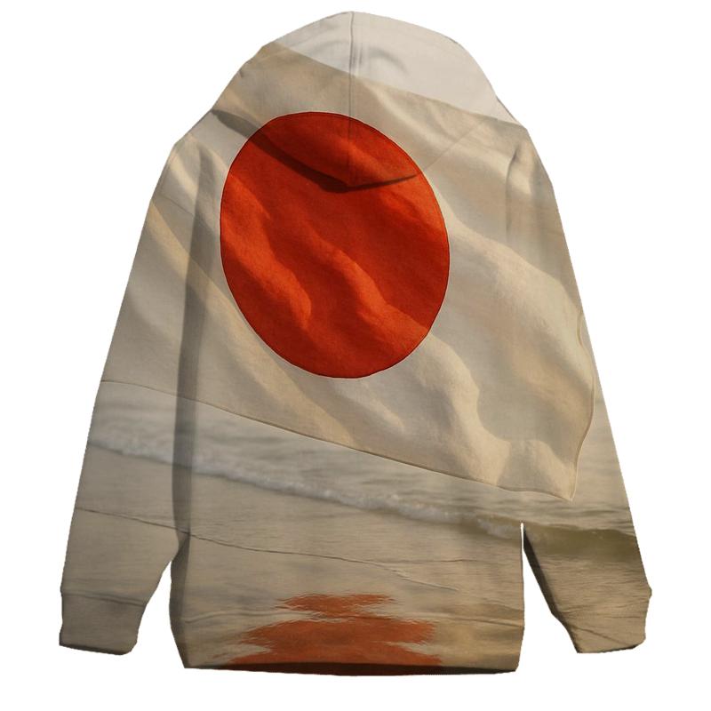 Japan Dawn Koi Fabric Horizon pullover hoodies