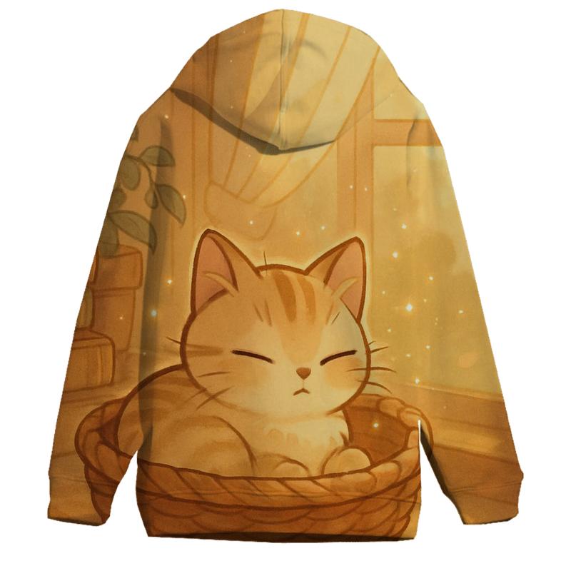 Sunbeam Library Basket Kitten zip-up hoodies