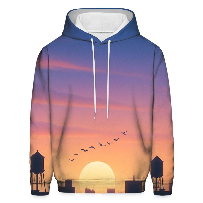 Skyline Afterglow Reverie custom hoodies