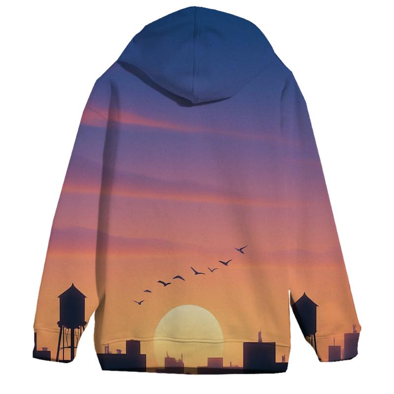 Skyline Afterglow Reverie custom hoodies