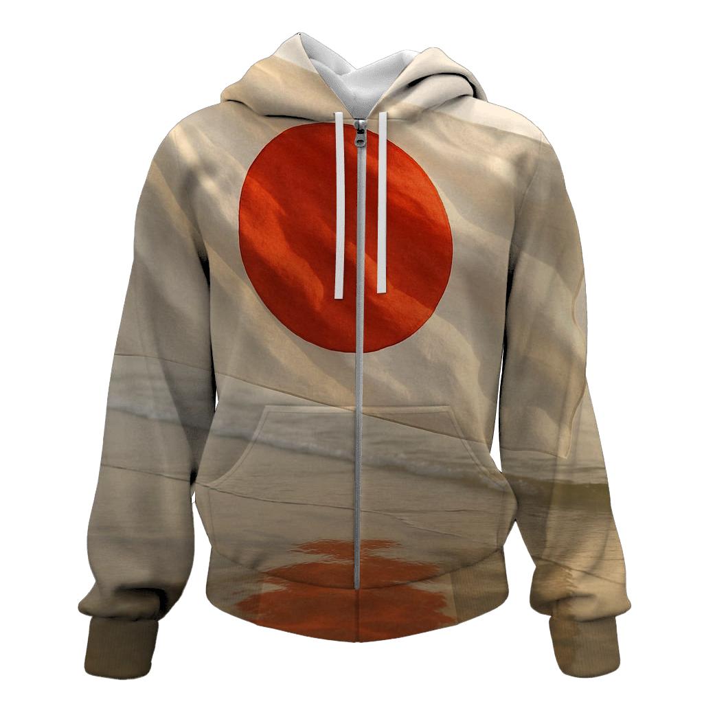 Japan Dawn Koi Fabric Horizon lightweight hoodies