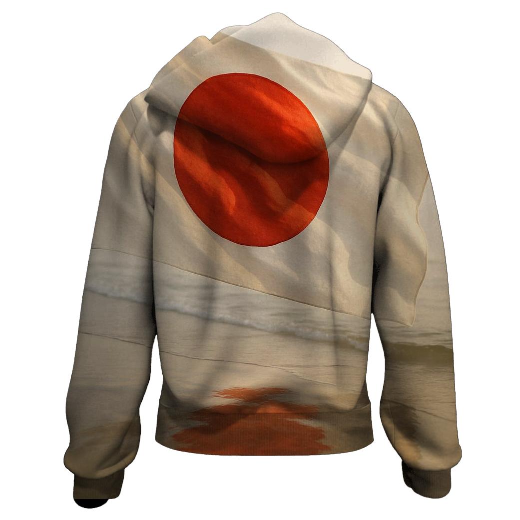 Japan Dawn Koi Fabric Horizon lightweight hoodies