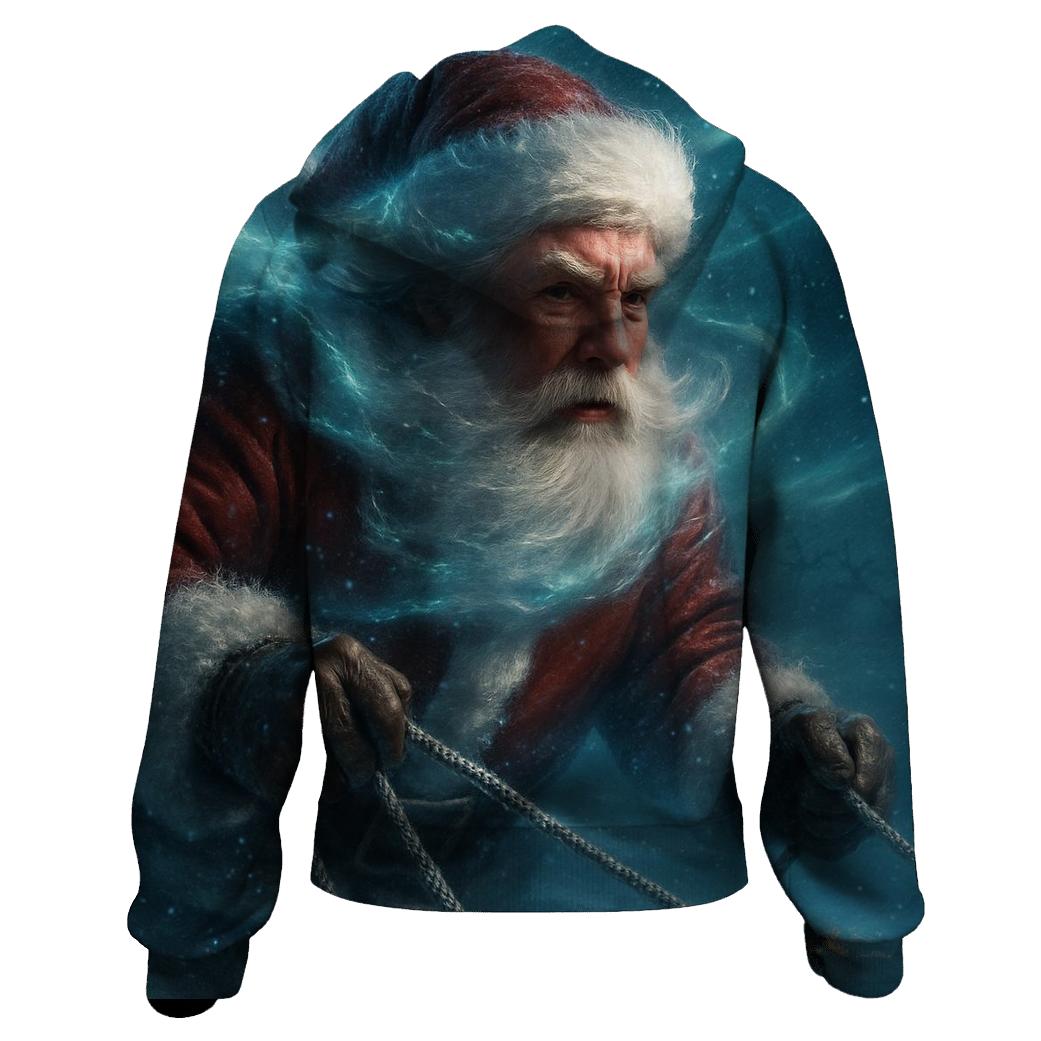 Aurora Sleigh Captain Santa embroidered hoodies