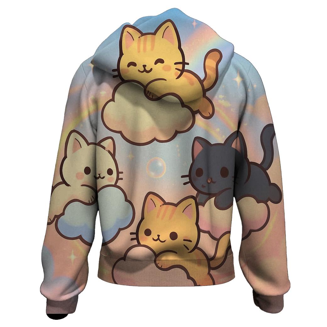 Cloud Carousel Kittens custom hoodies
