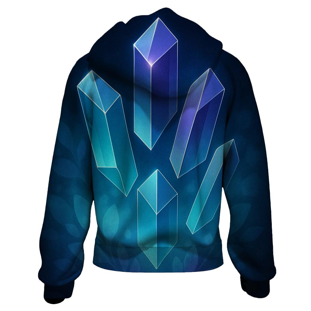 Chromatic Monolith Garden embroidered hoodies
