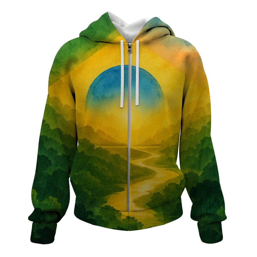 Brazil Neon Canopy Abstract River hoodies fashion